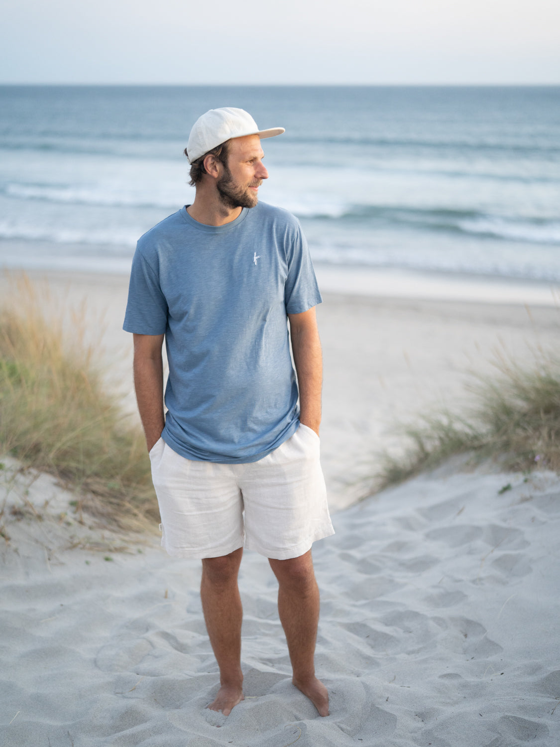 Männer fux Azul T-Shirt - blau meliert