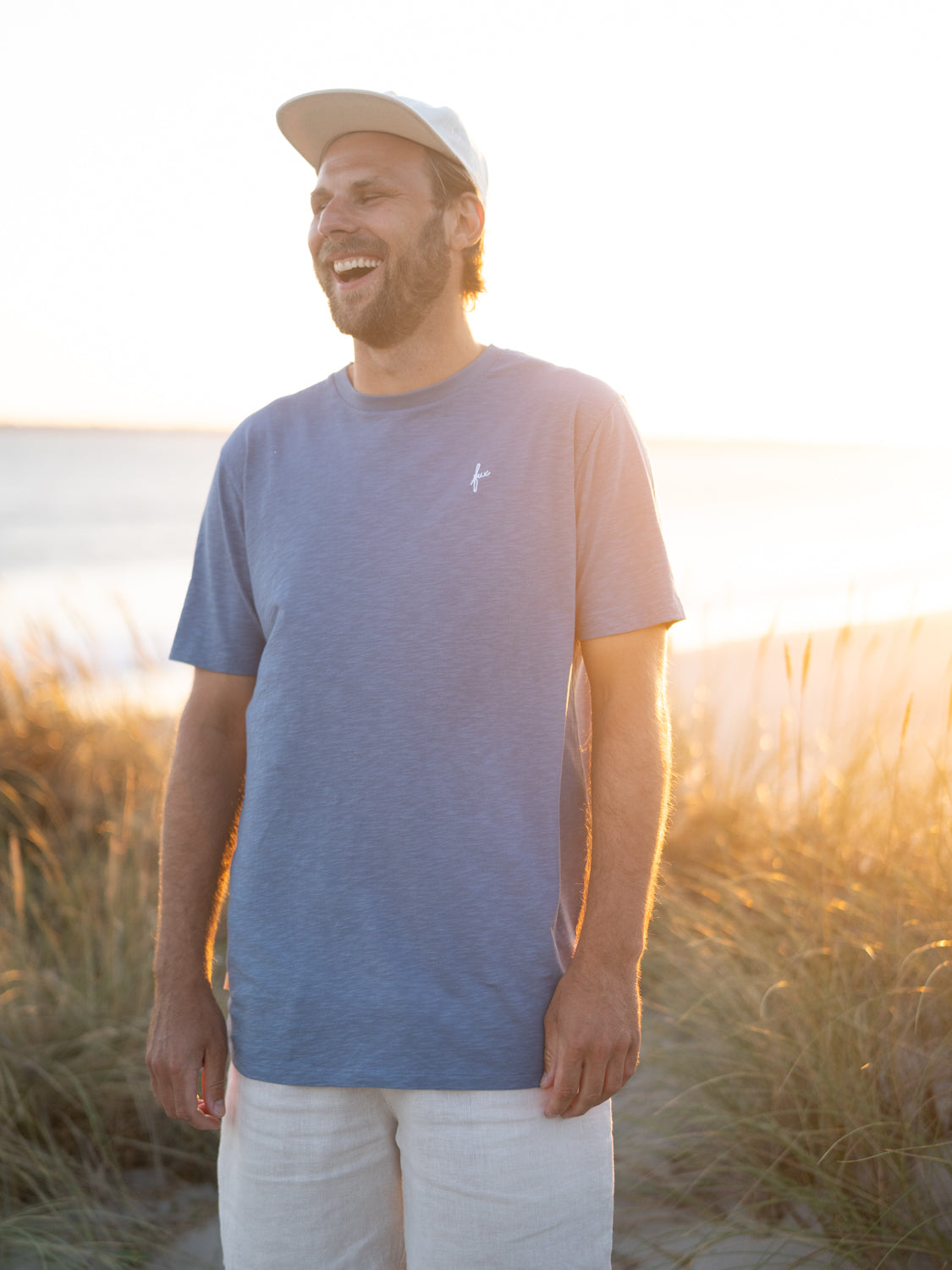 Männer fux Azul T-Shirt - blau meliert