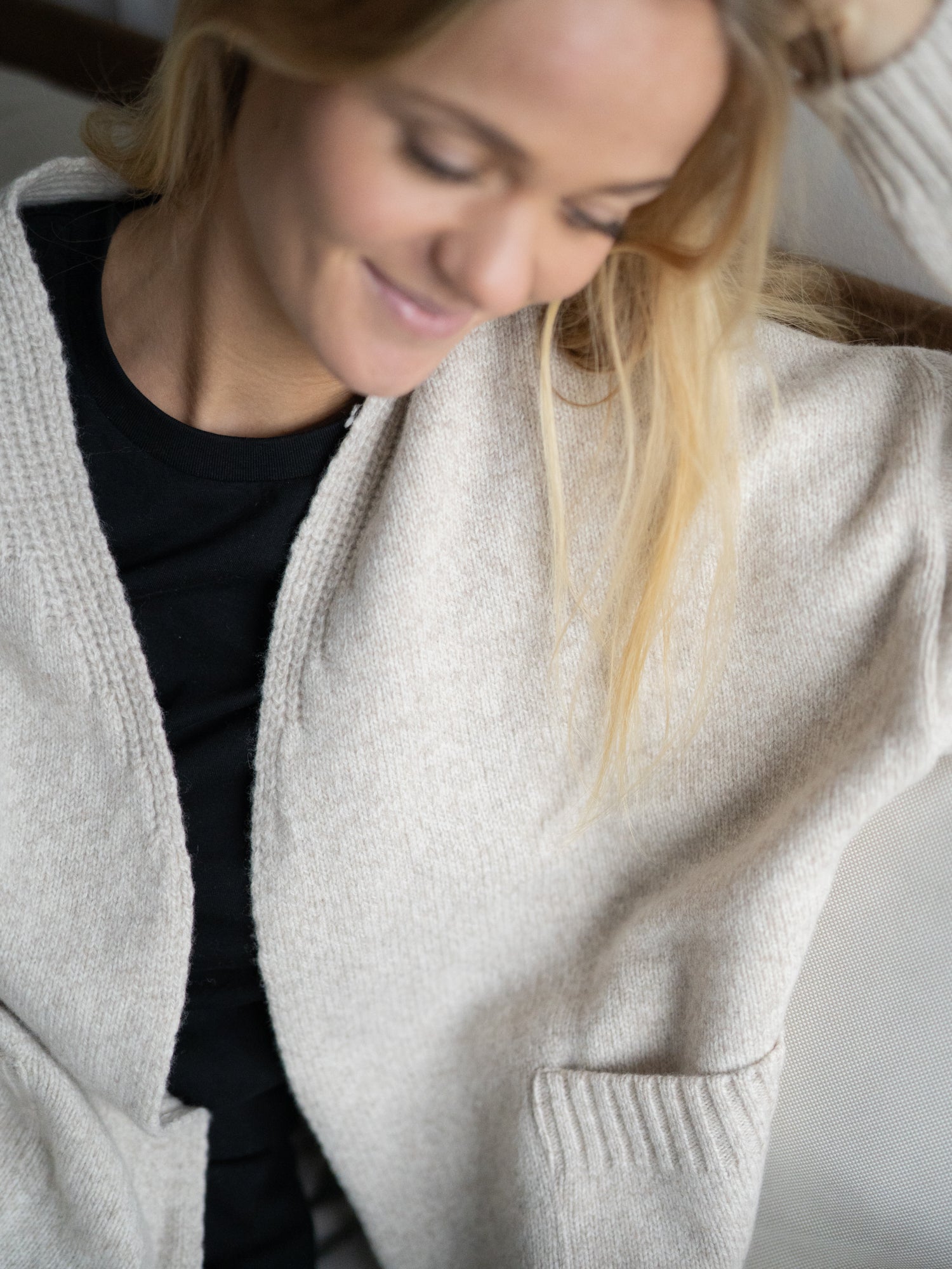 Oversize Cardigan - beige