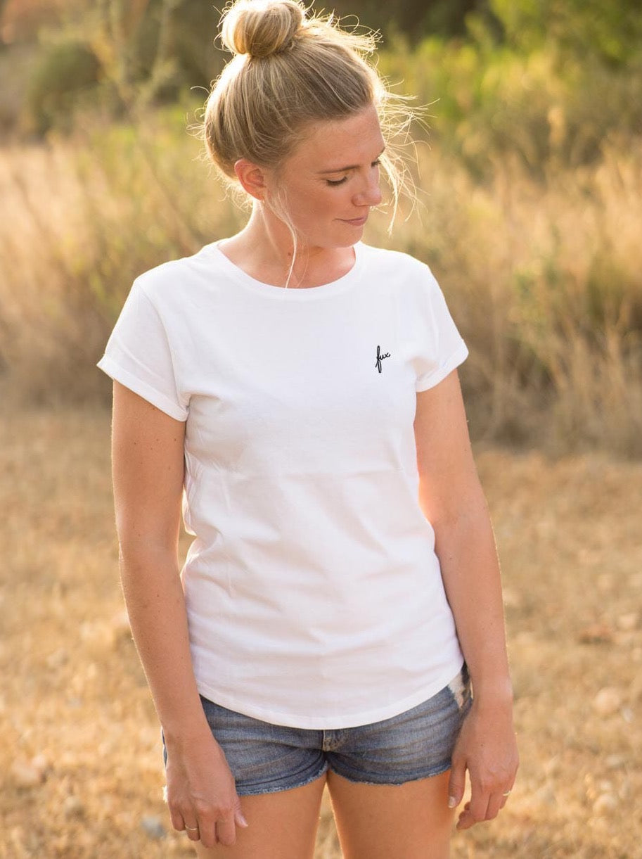 Frauen fux T-Shirt - weiss