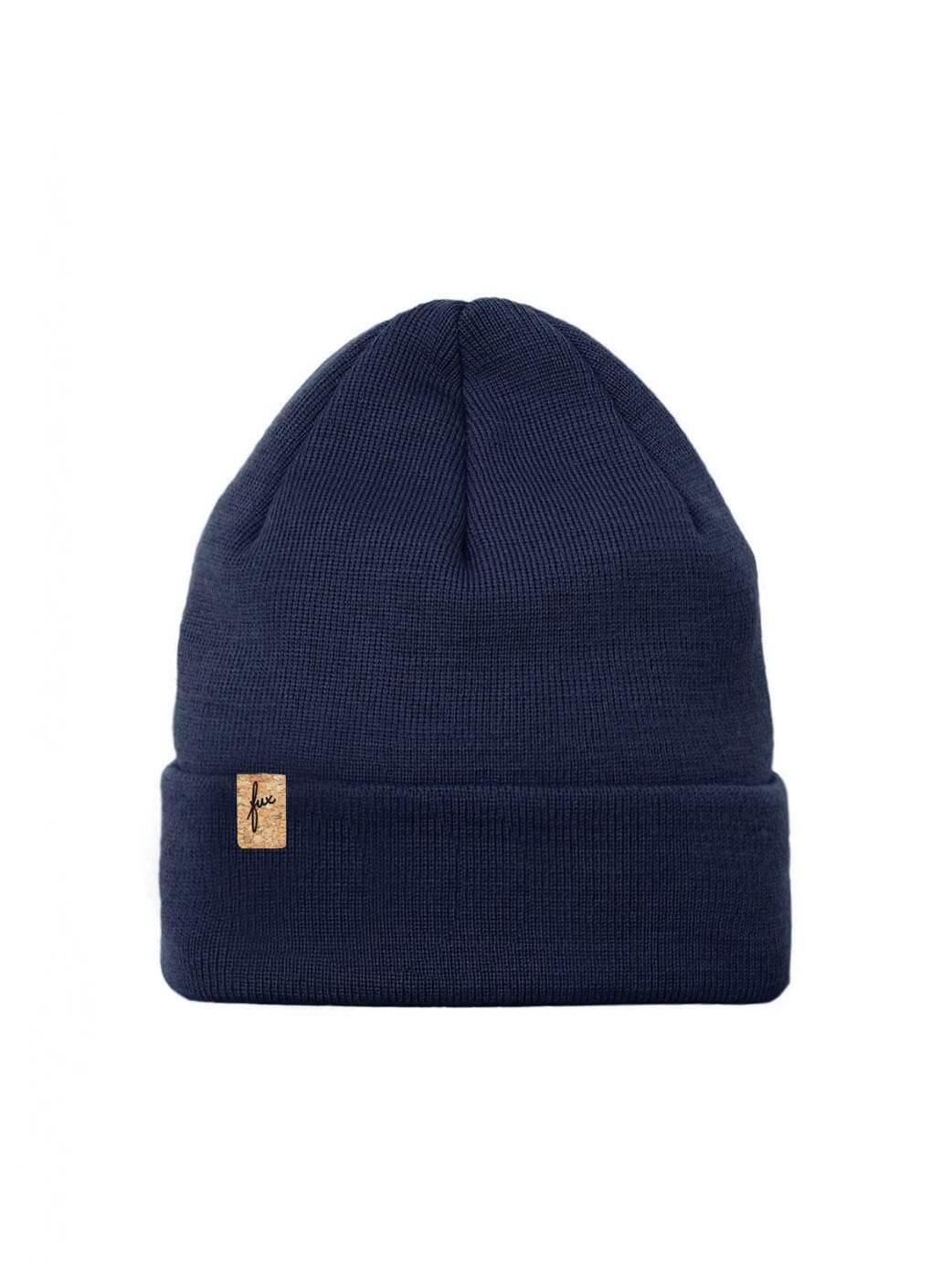 Merino Kork Beanie - navy