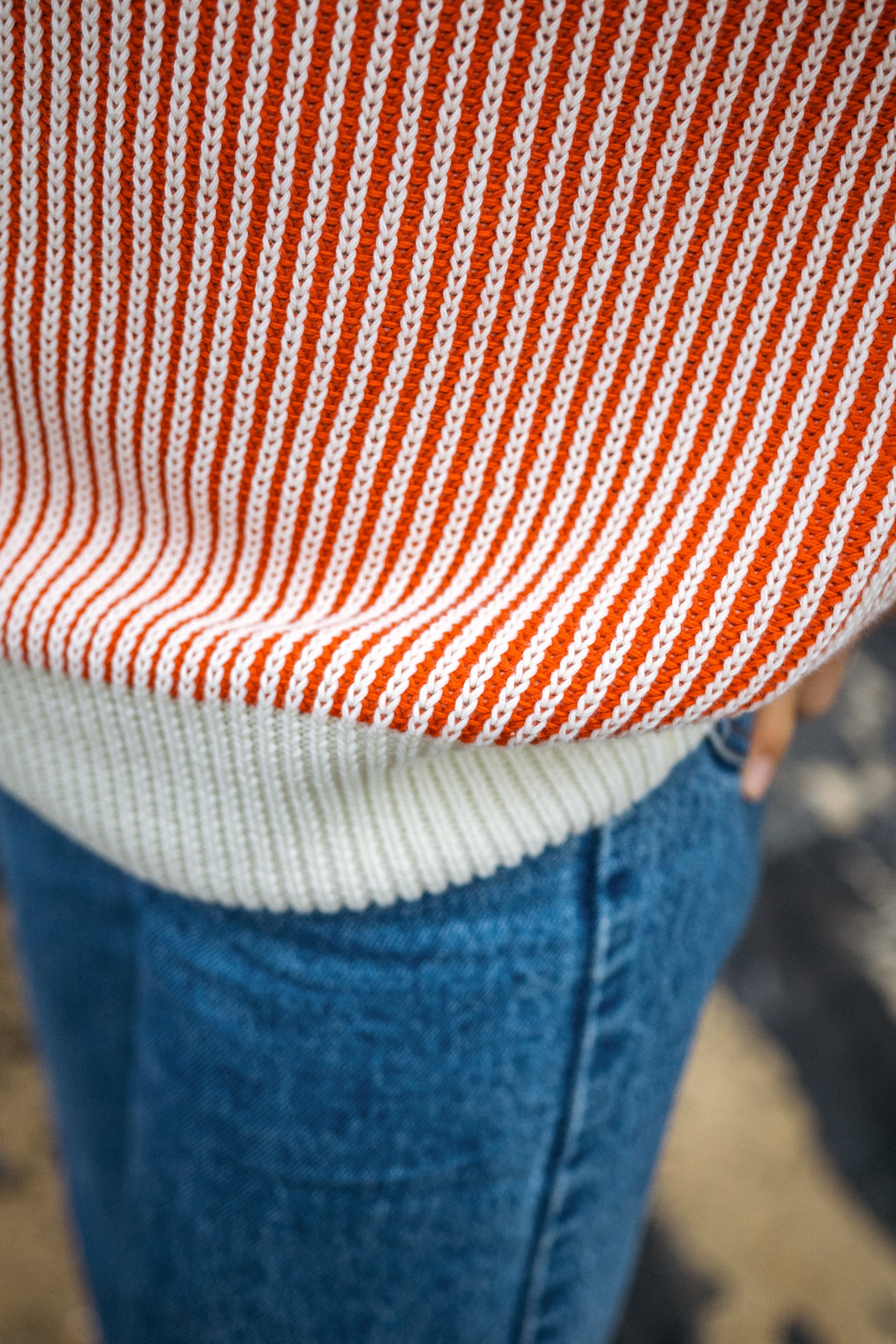 Strickpullover Hella Red Striped