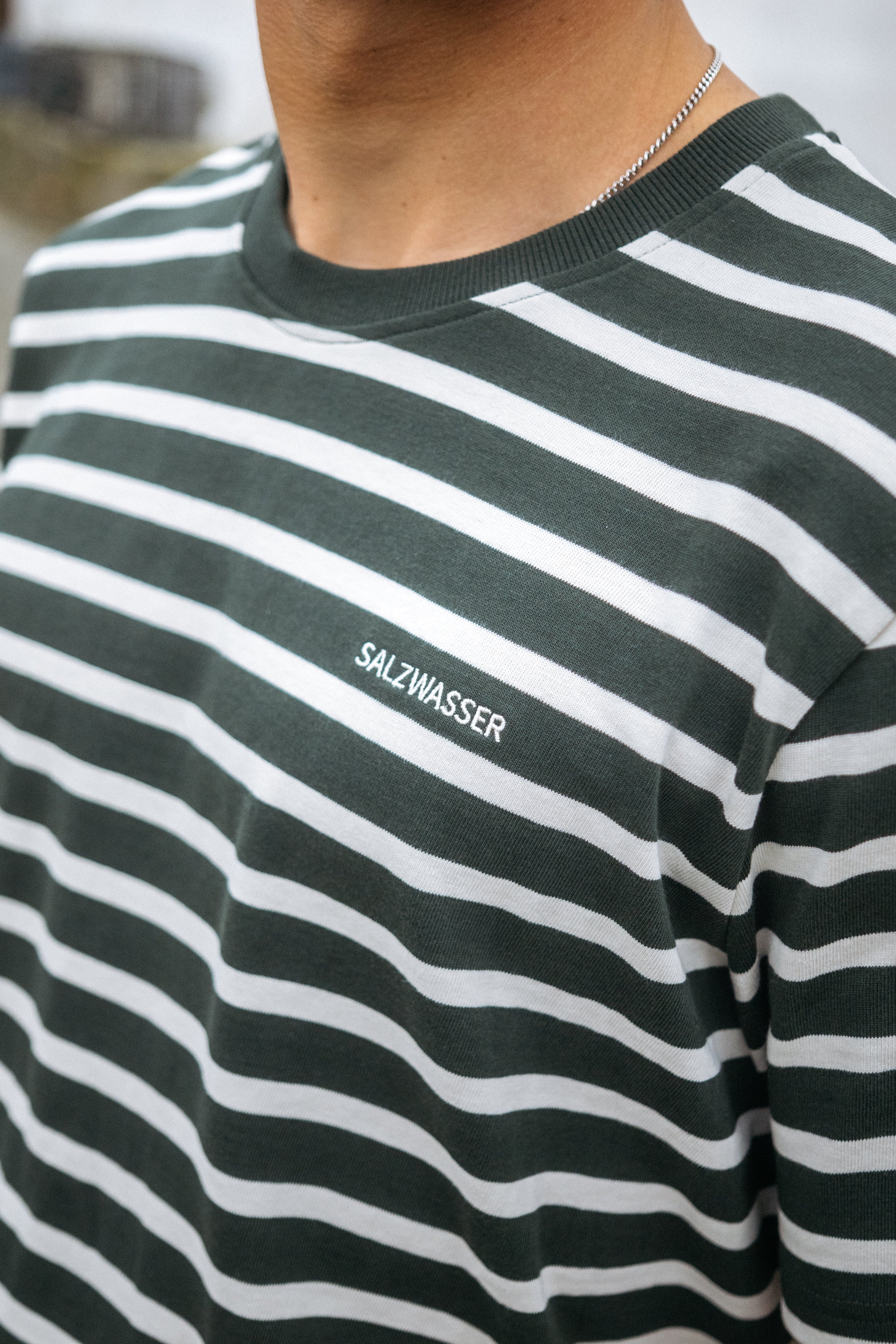 Heavy T-Shirt Jasper Olive-Striped