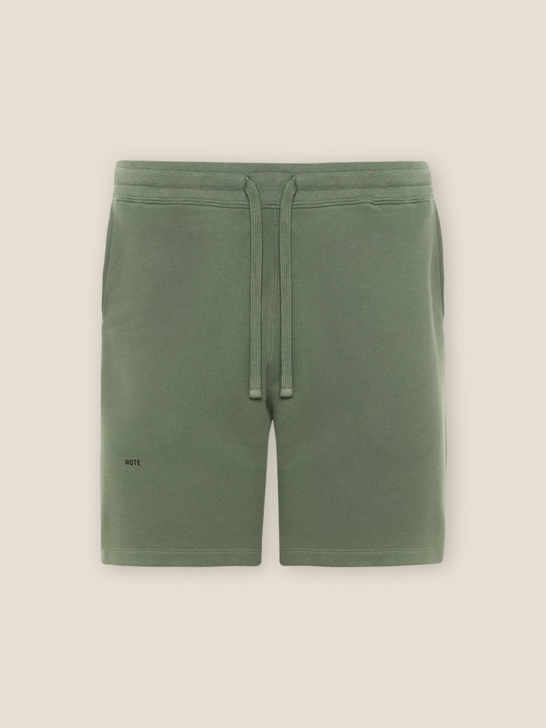 Herren Sweatshort olive reine Bio Baumwolle in Portugal produziert