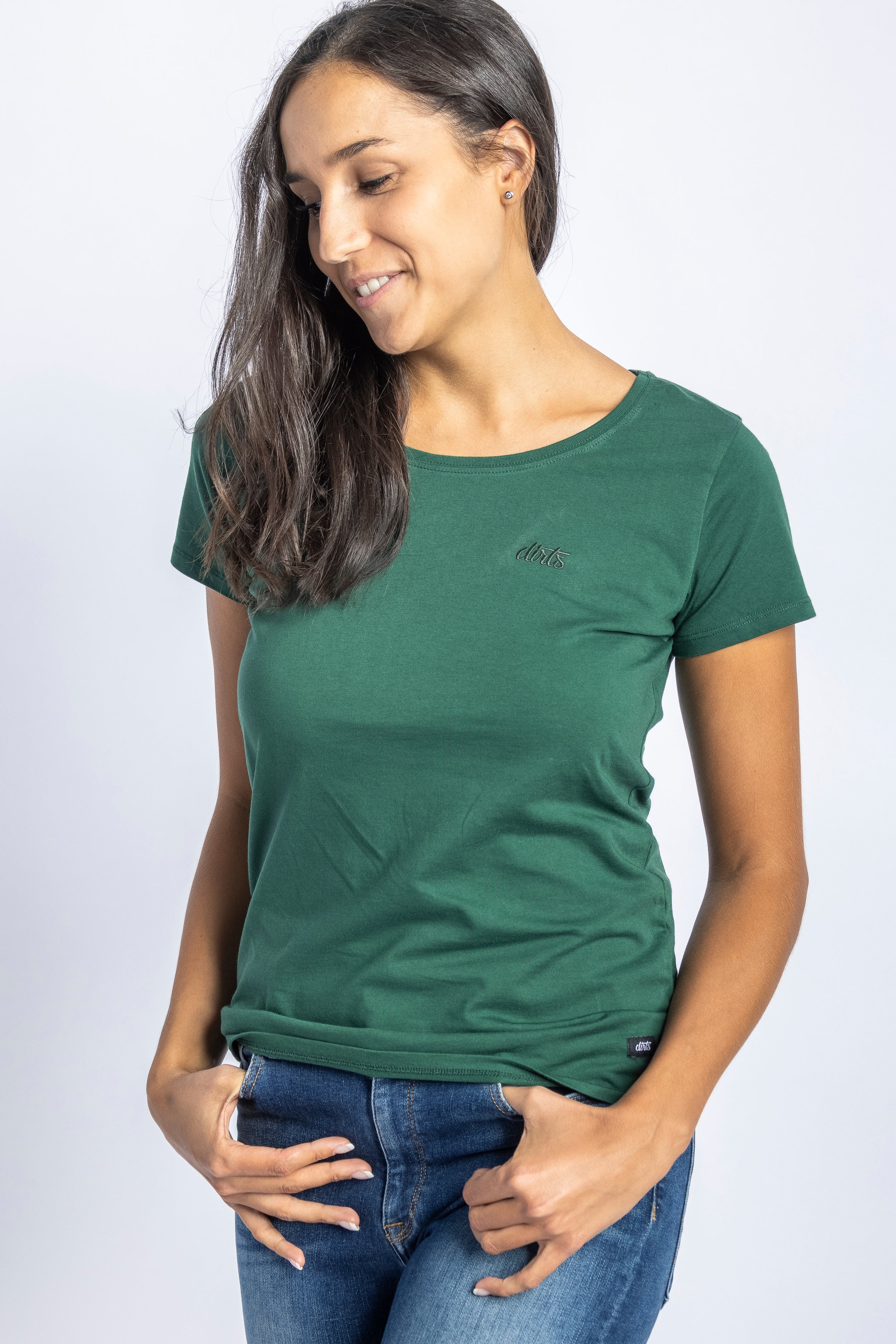 Premium Logo T-Shirt Ladies, Grün