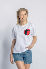 SGE X DIRTS Pocket T-Shirt Ladies, White