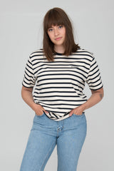 Heavy T-Shirt Jasper Navy-Striped