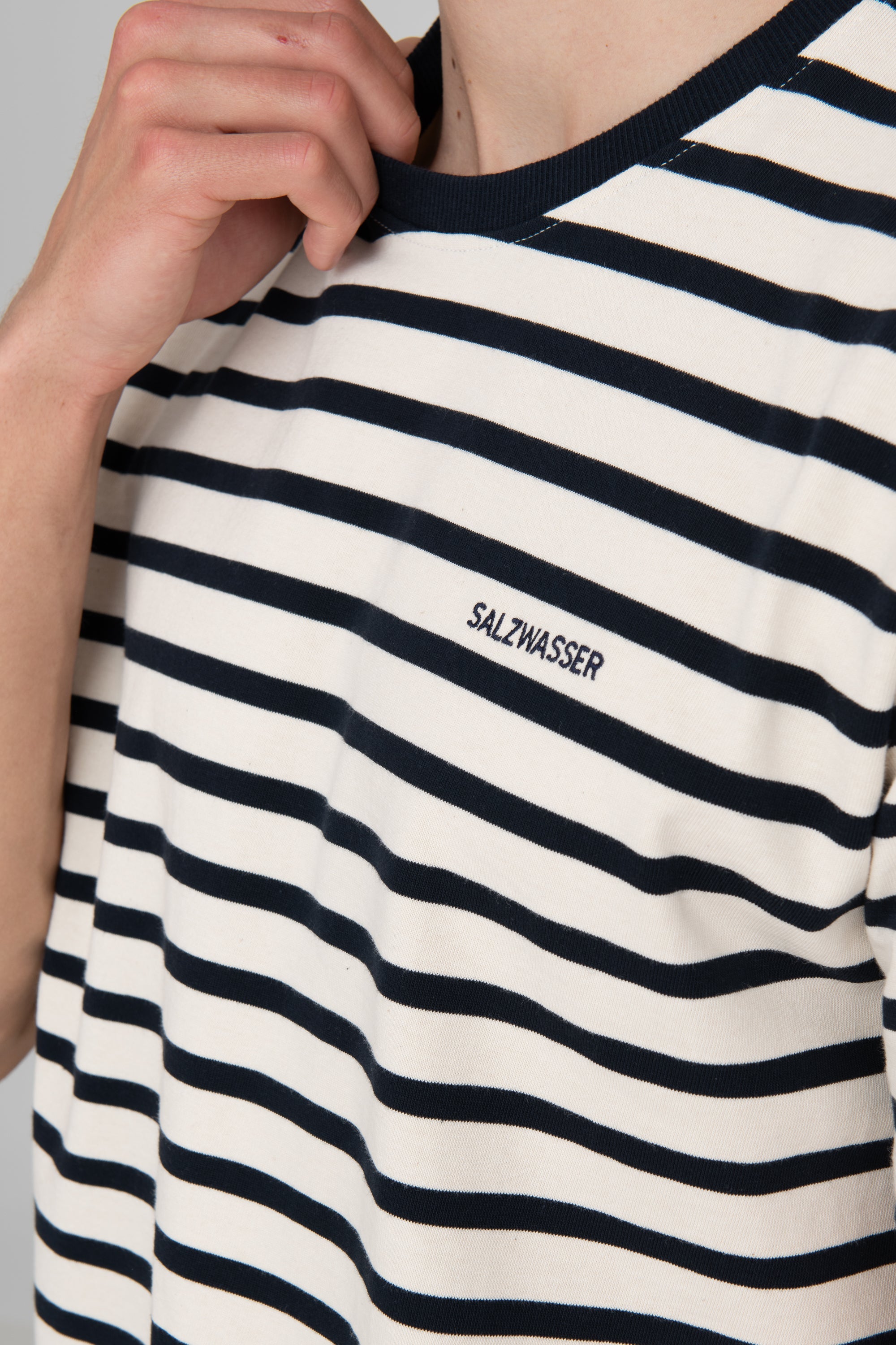 Heavy T-Shirt Jasper Navy-Striped