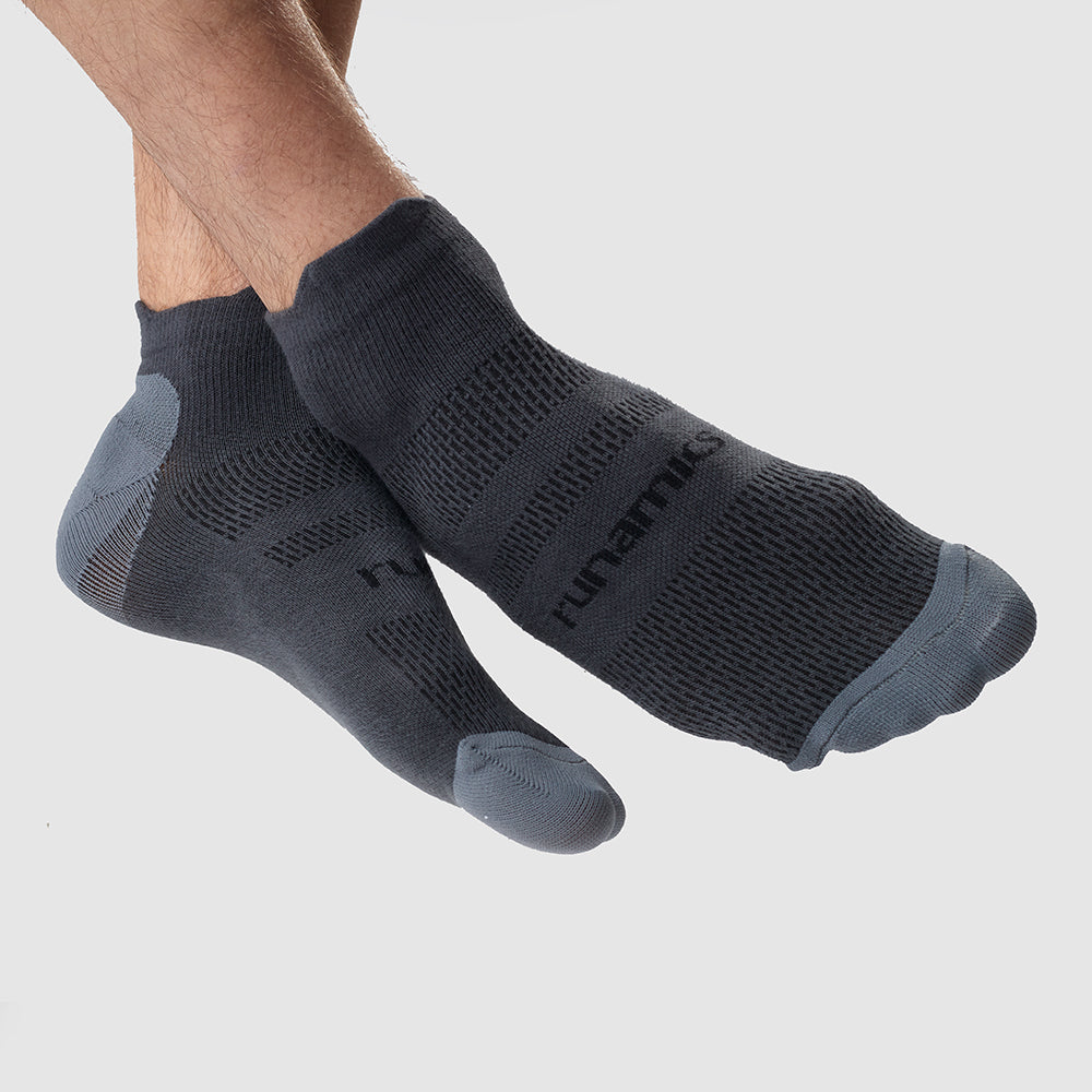 Laufsocken 3er Pack unisex, grau