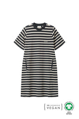 T-Shirt Kleid Sol Navy-Striped